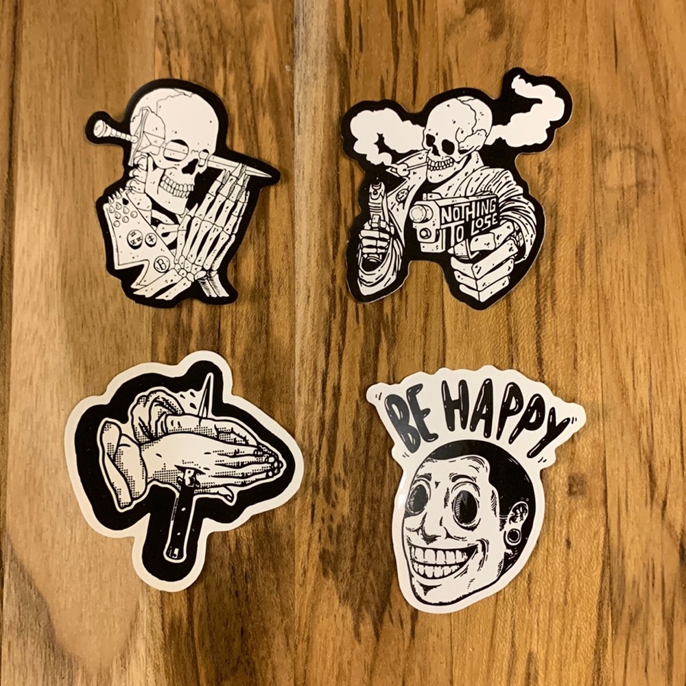 $1 Skeleton Stickers